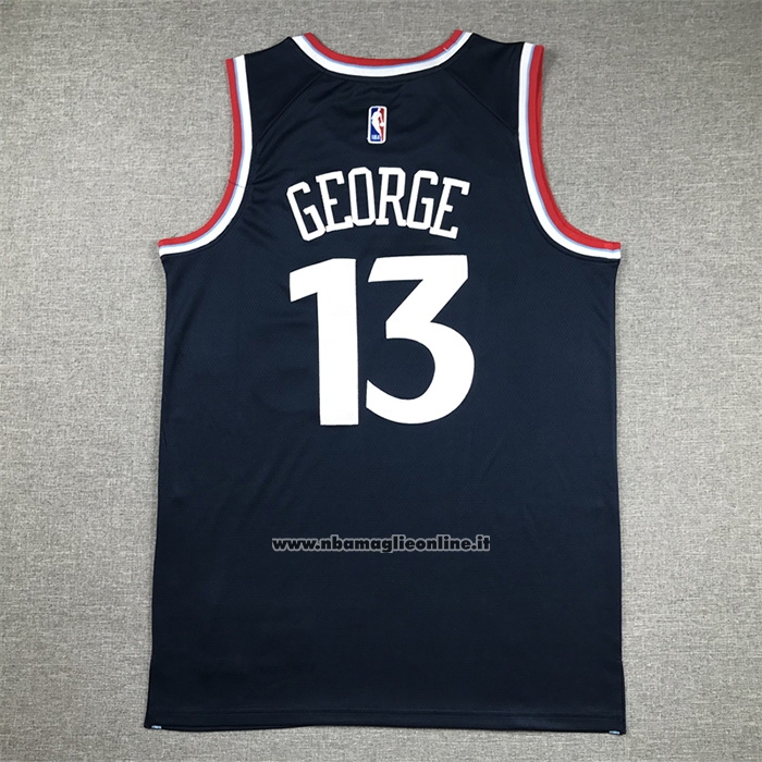 Maglia Los Angeles Clippers Paul George #13 Icon 2024-25 Blu